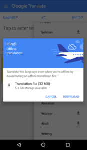 Tłumacz Google offline